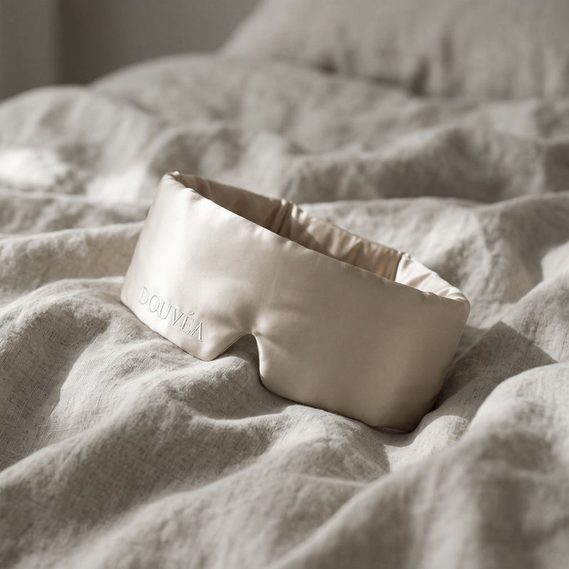 Masque de nuit en soie de mûrier
